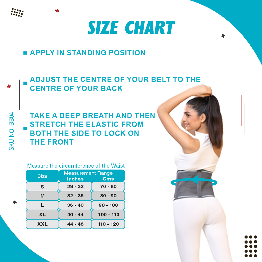 SKU:BB04 - Abdominal Belt 8 Inch Width - Image 5