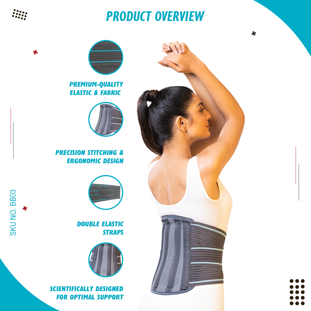 SKU:BB03 - Contoured Lumbo Sacral Belt - Image 4