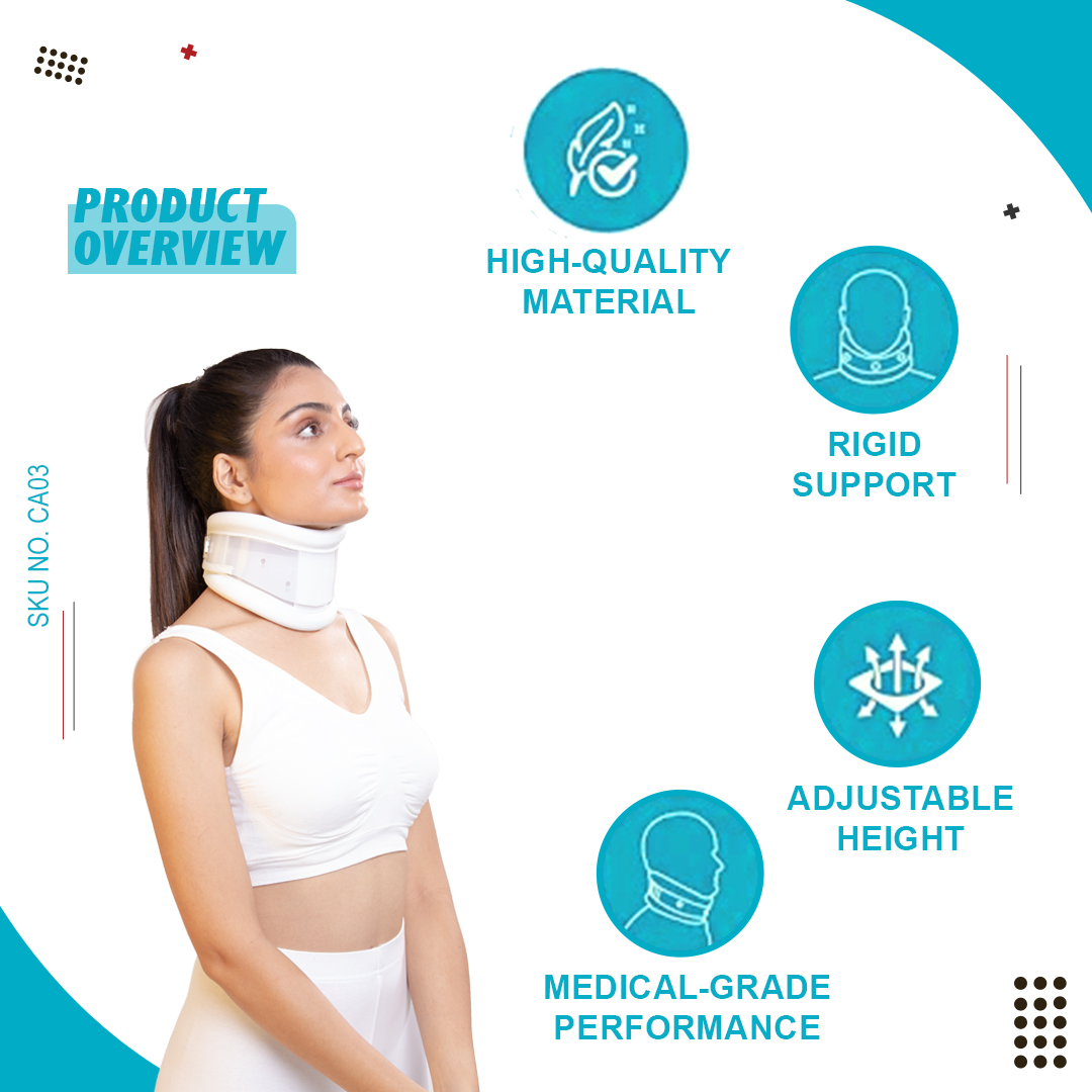 SKU:CA03 - Cervical Collar Hard (Adj. Height) - Image 4