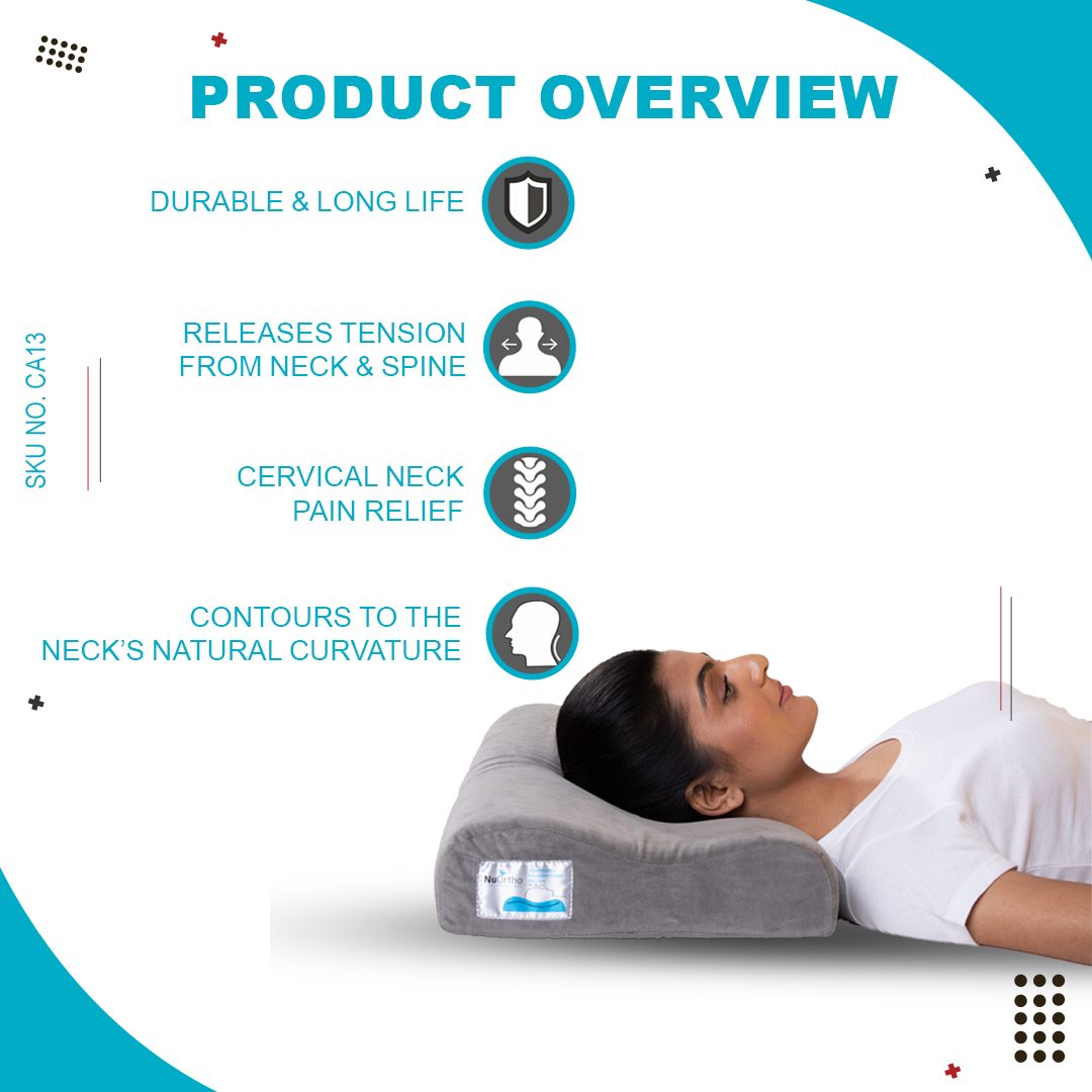 SKU:CA13 - Cervical Contoured Memory Foam Pillow - Image 3