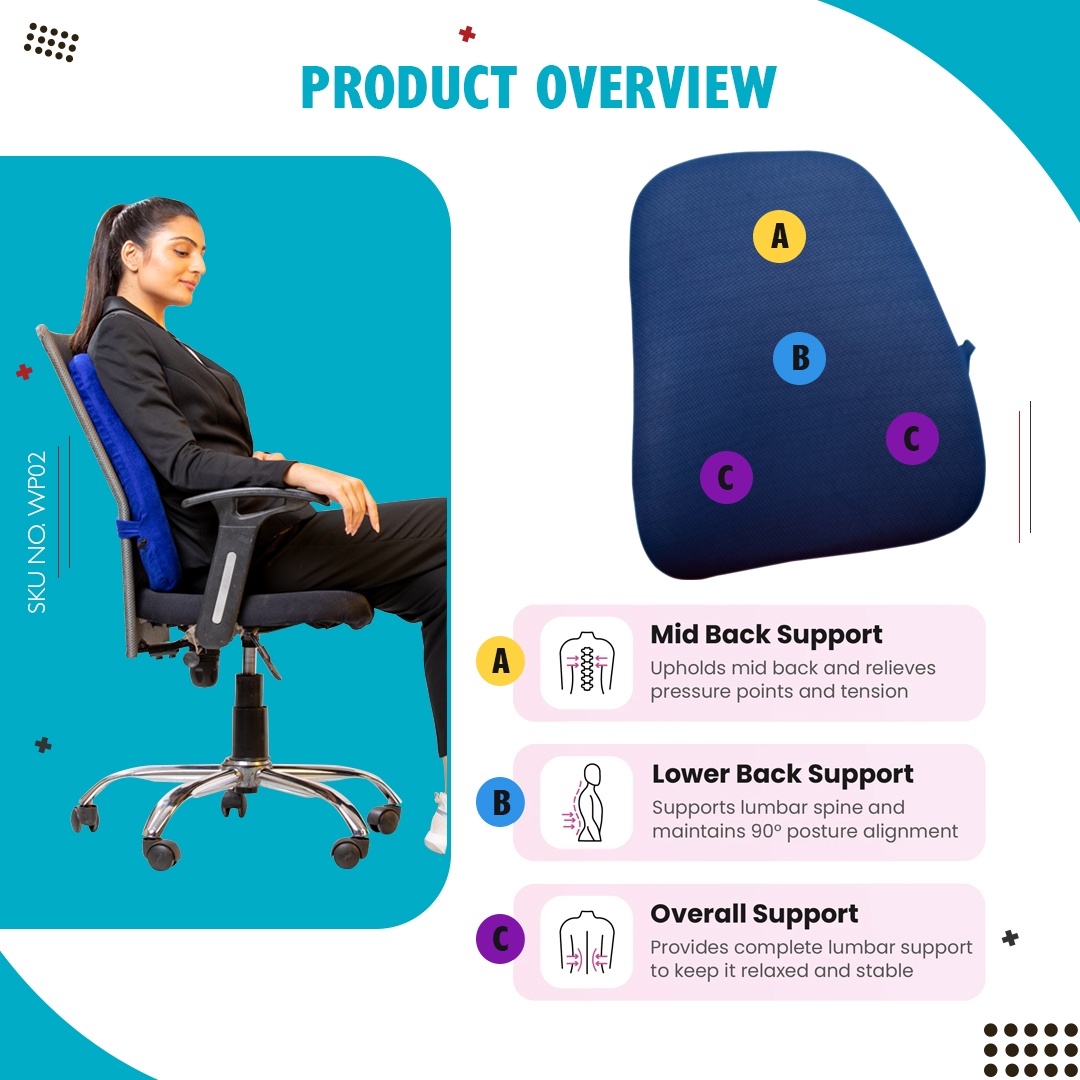 SKU:WP02 - Ortho Lumbar Back Support - Image 4