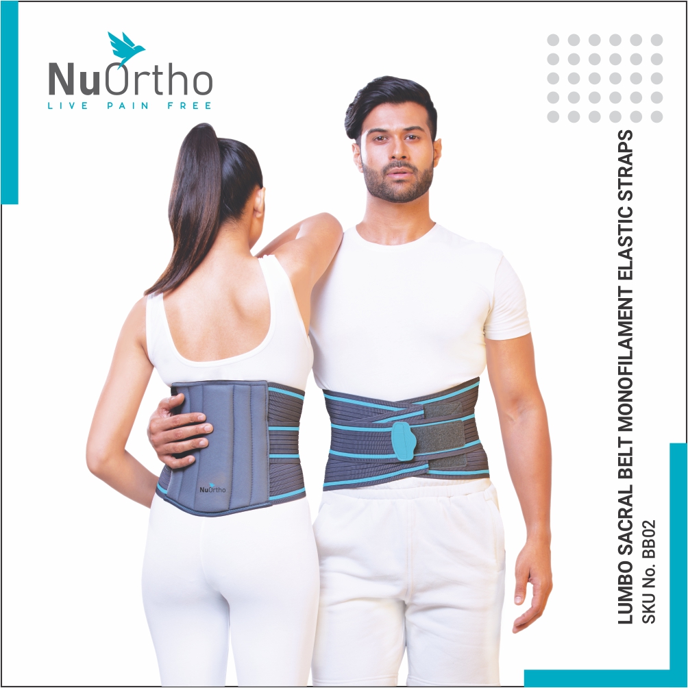 SKU:BB02 – Lumbo Sacral Belt Monofilament Elastic Straps