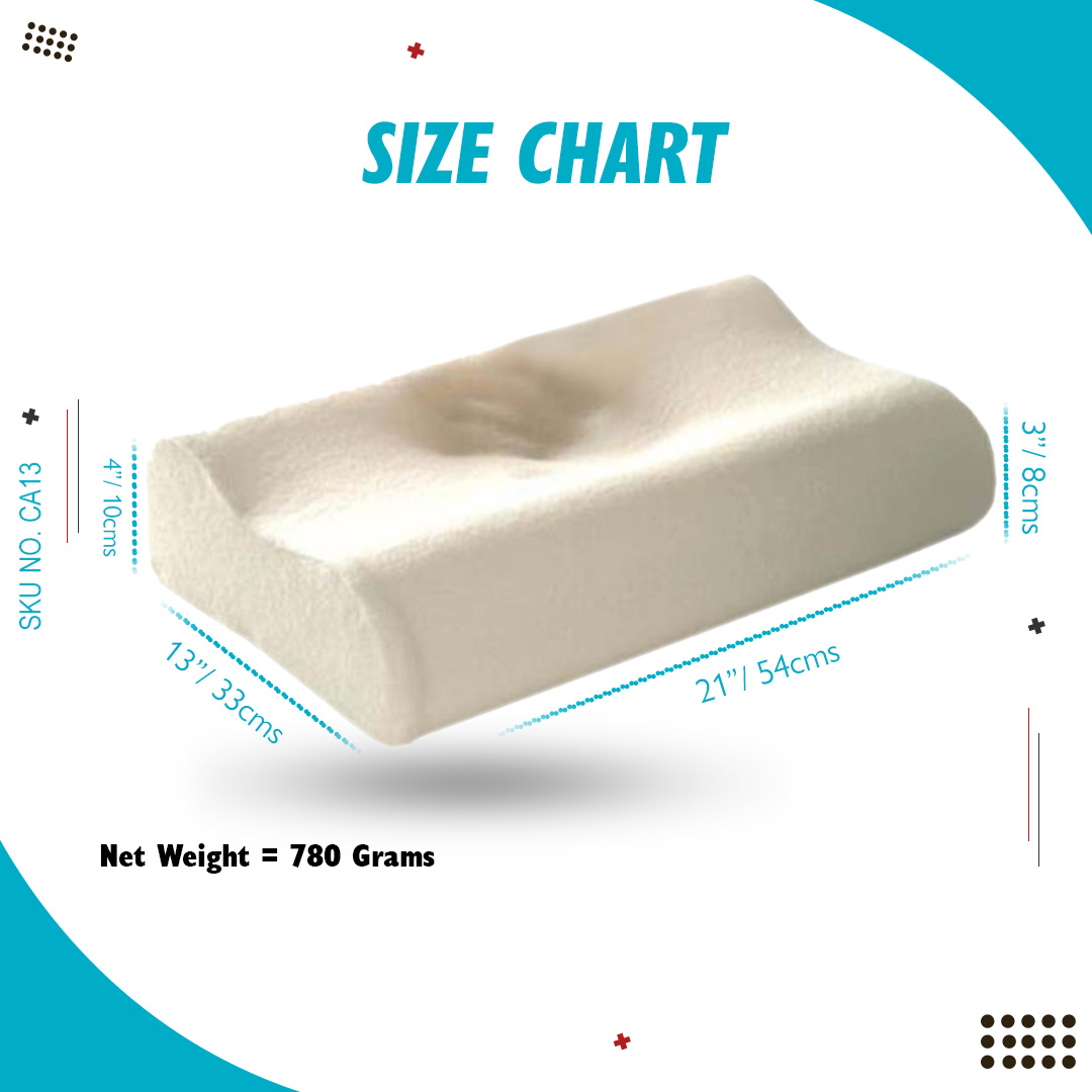 SKU:CA13 - Cervical Contoured Memory Foam Pillow - Image 4