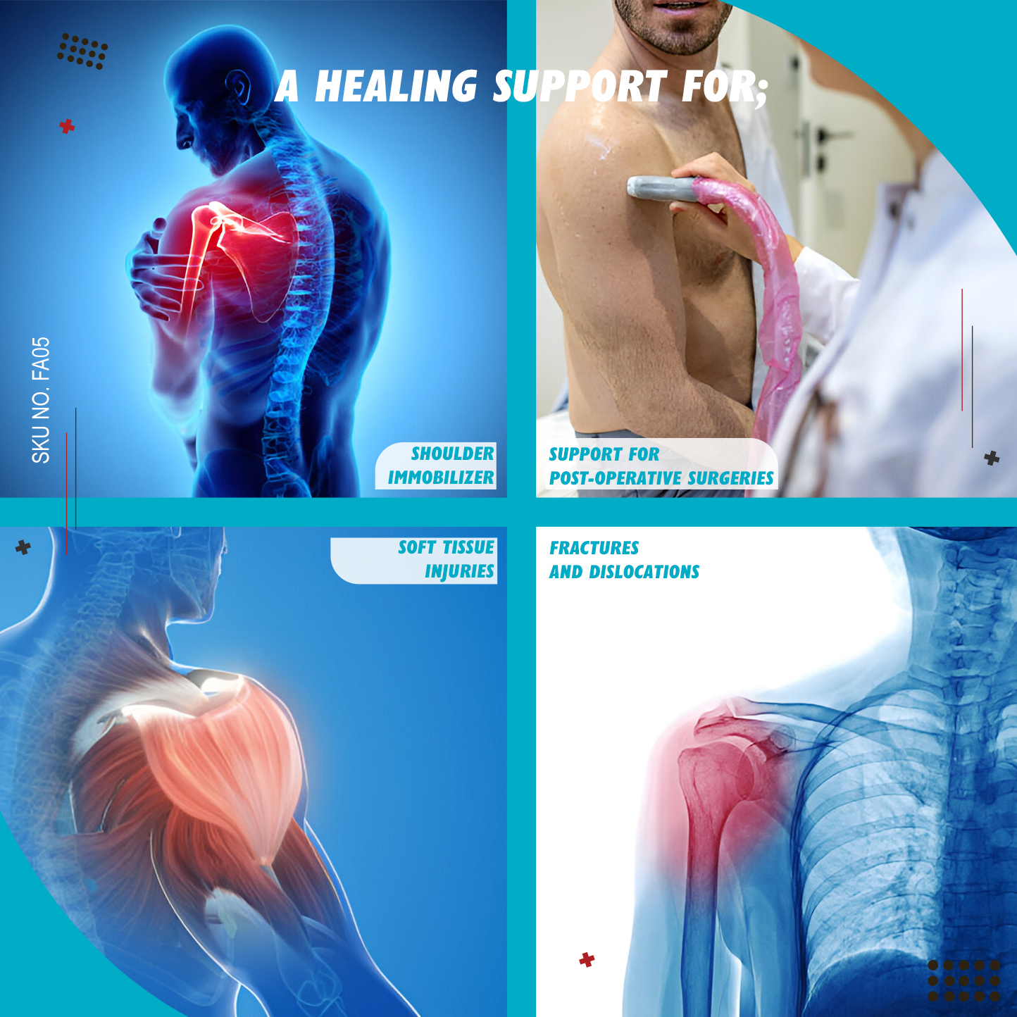 SKU:FA05 - Elastic Shoulder Immobilizer - Image 3