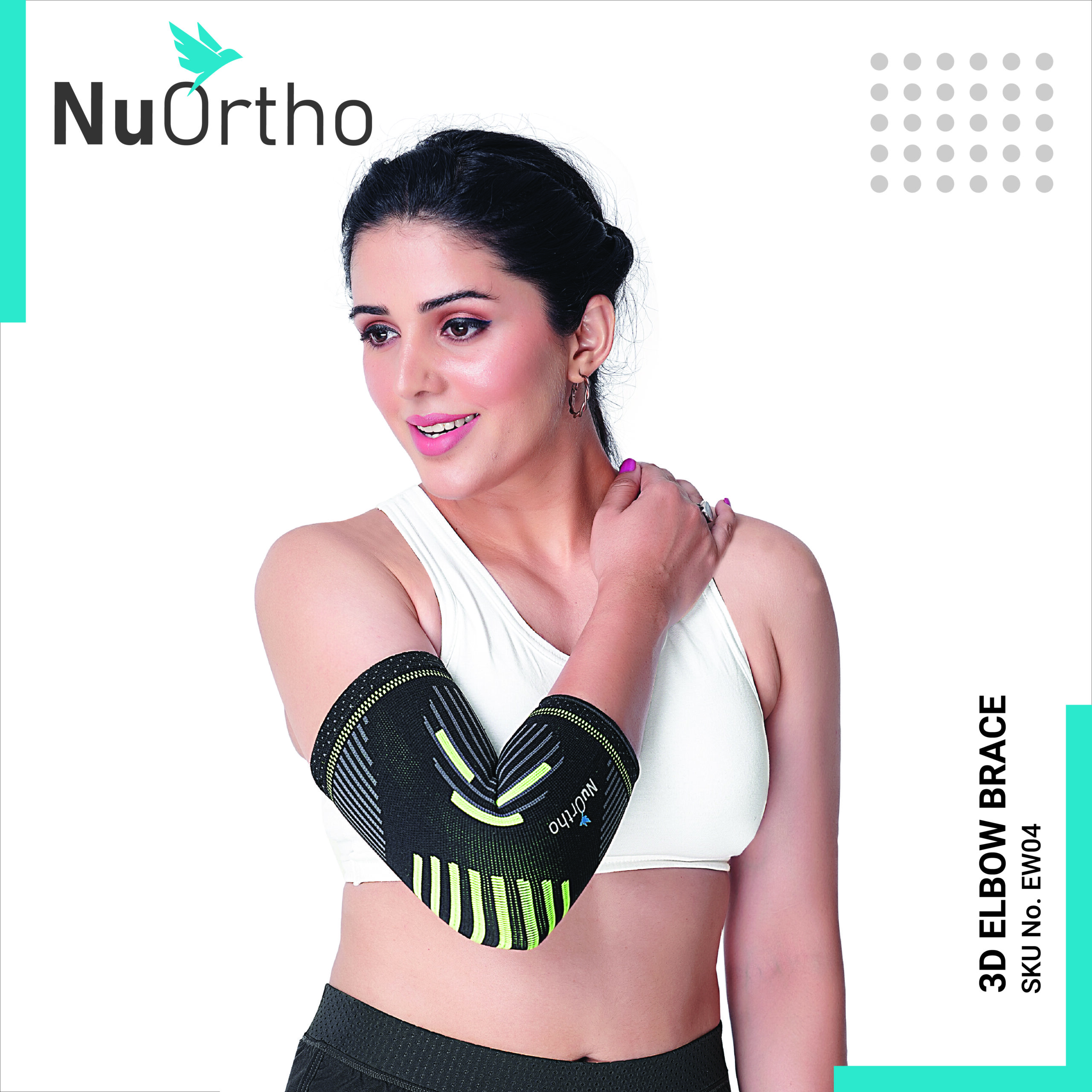 SKU:EW04 - 3D Elbow Brace With Strap - Image 2