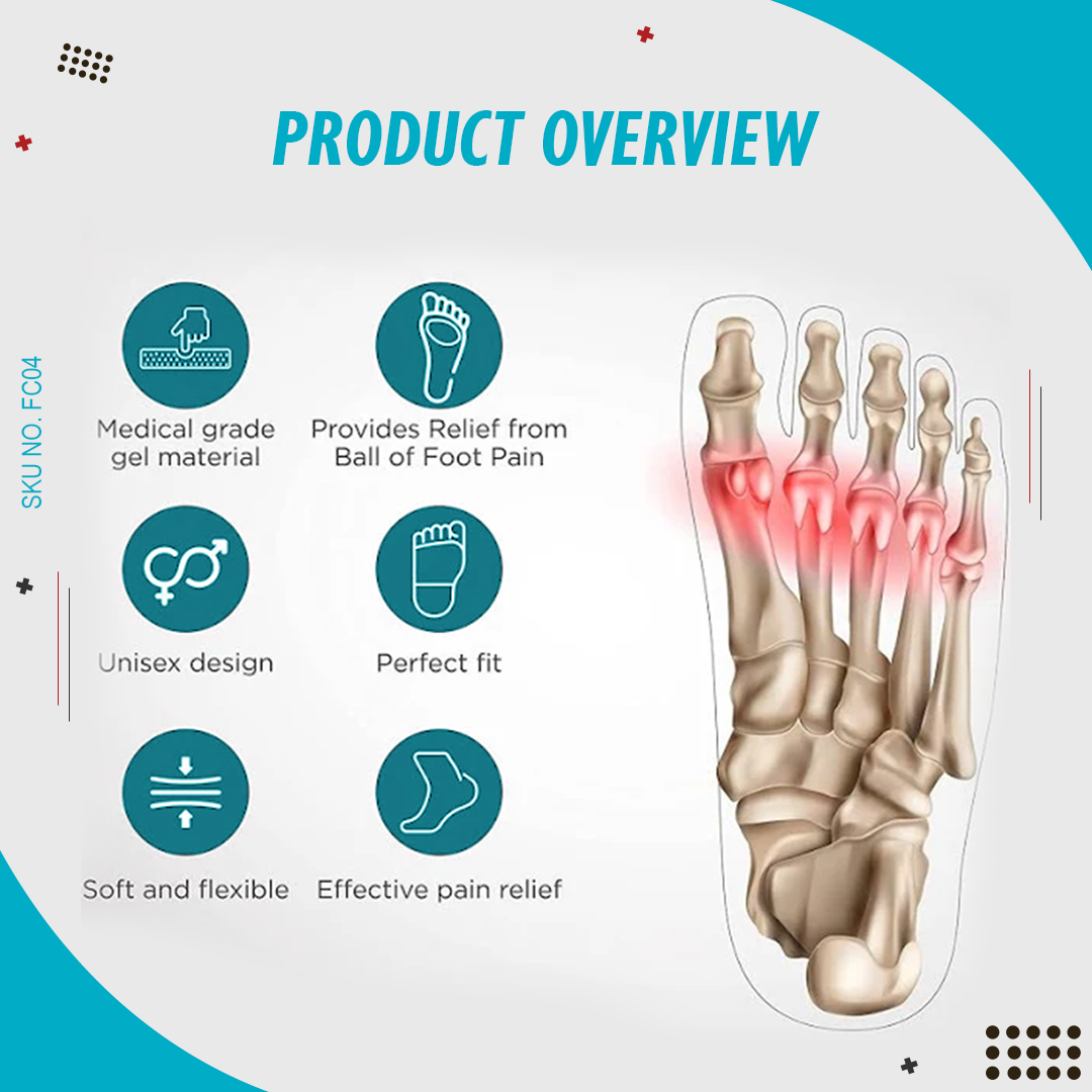 SKU:FC04 - Metatarsal Cushion Silicone Pad - Image 4