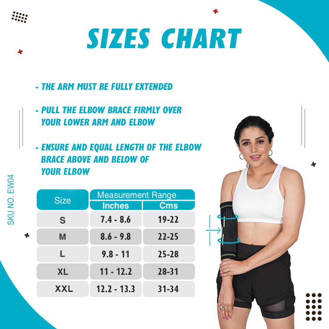 SKU:EW04 - 3D Elbow Brace With Strap - Image 6