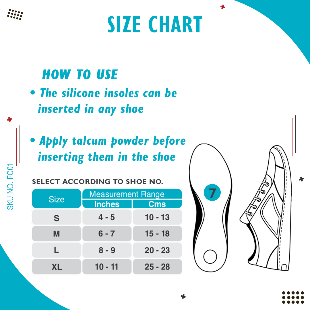 SKU:FC01 - Silicone Insoles With Soft Insert - Image 6
