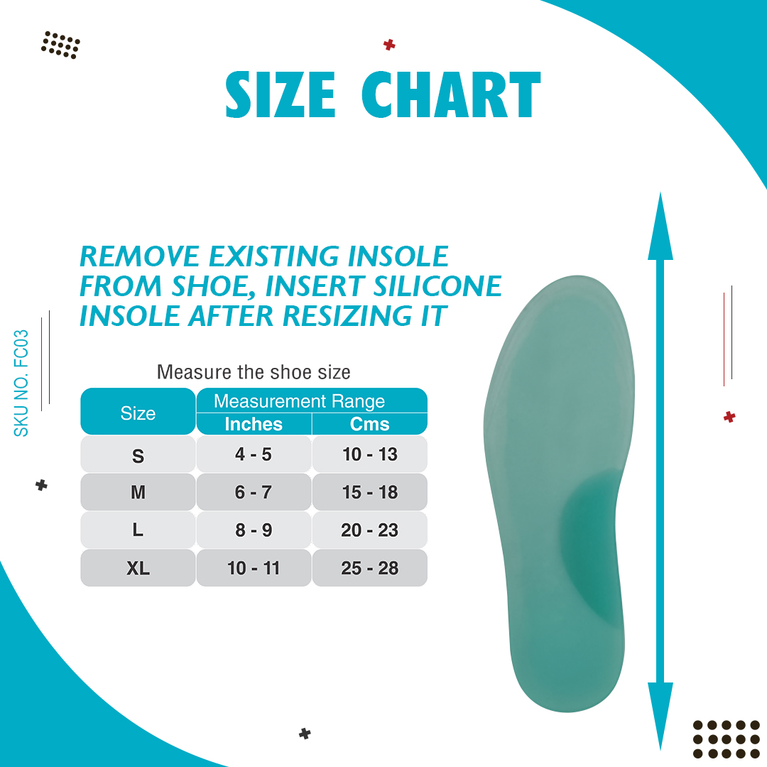 SKU:FC03 - Silicone Insole With Arch Support - Image 5