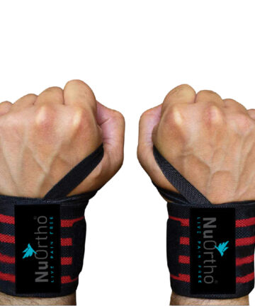 SKU:EP06 – Wrist Band With Thumb Loop For Gym (One Pair)